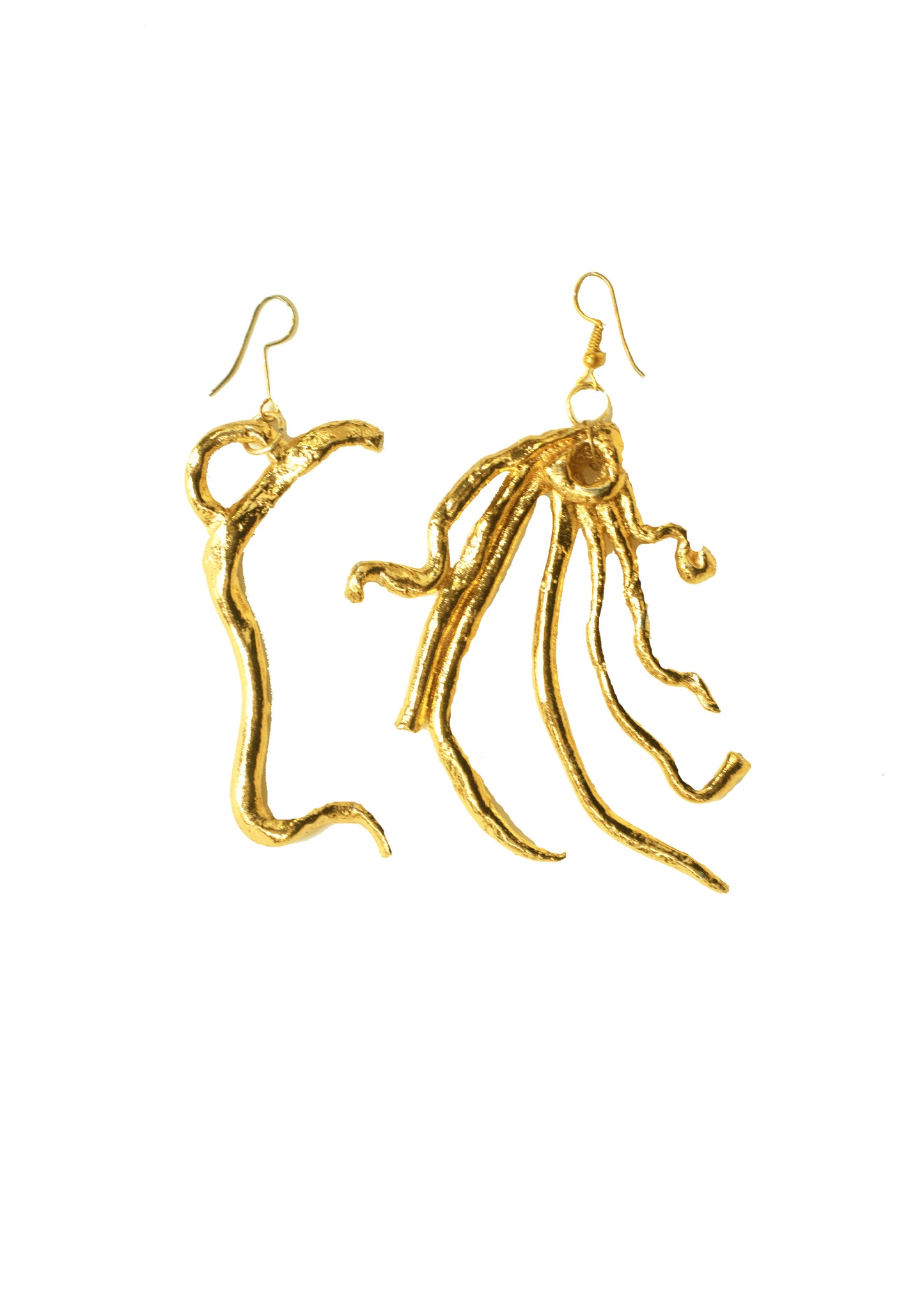 The line eye asymmetrical earring